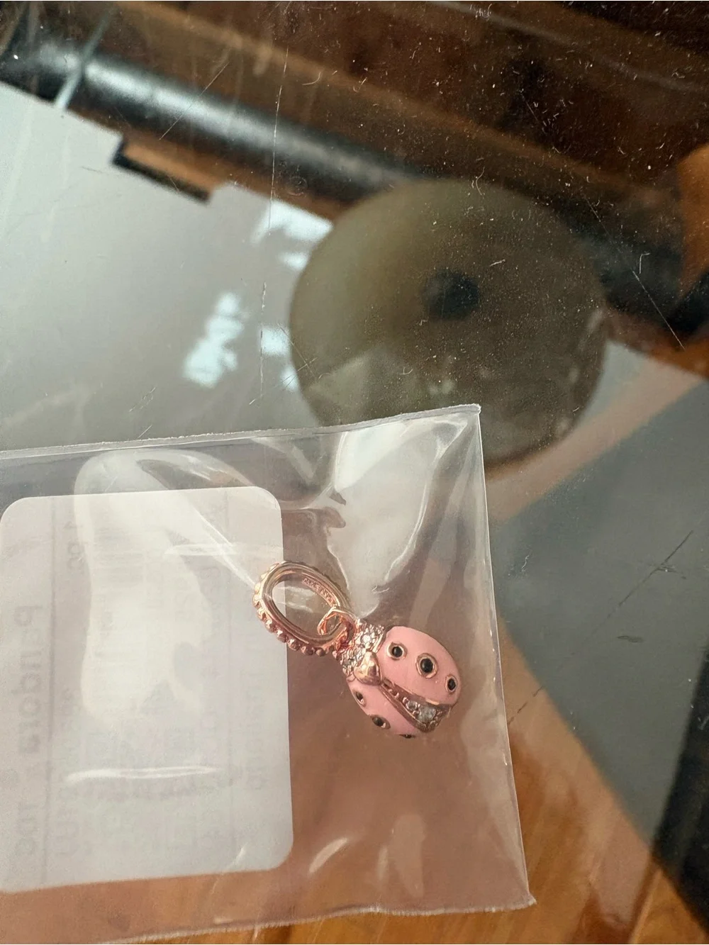 Pandora Silver 925 Rose Tone Charm in Clear Bag - Picture 4 of 4